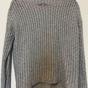 Grey knit light weight sweater medium. Jcp